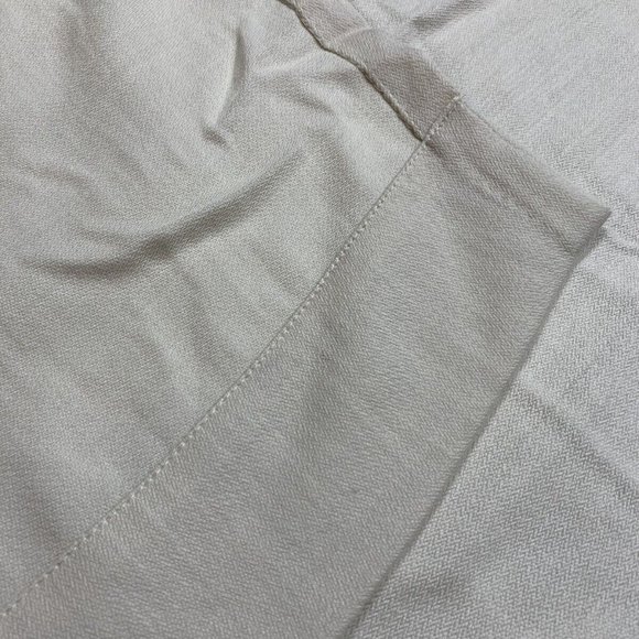 Restoration Hardware Italian Wool Herringbone Curtain Panel 96X100 Natural Ivory - Picture 8 of 10